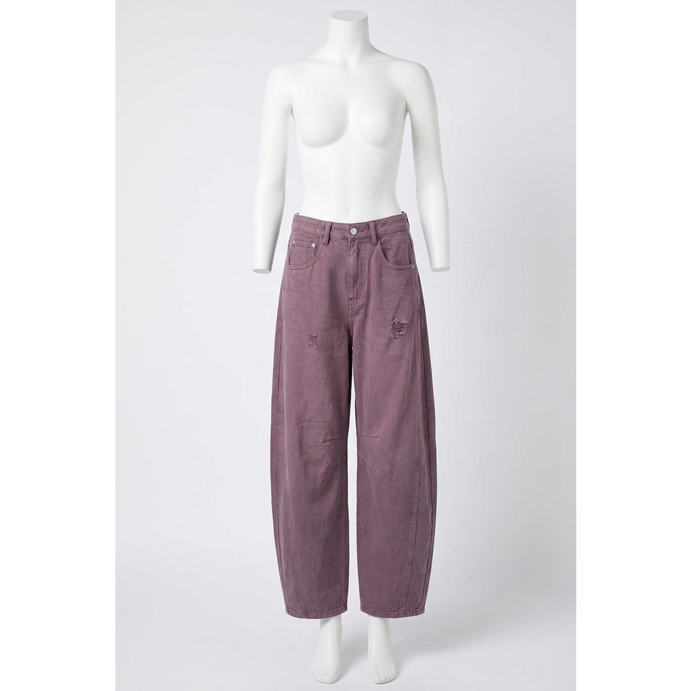 NEW ODDI kayden barrel jeans in purple